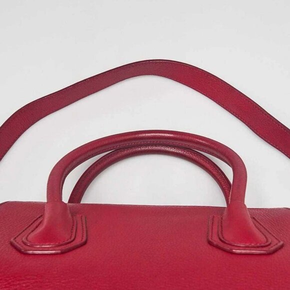 Givenchy Dark Red Sugar Goatskin Leather Small Antigona Bag - Picture 8 of 12